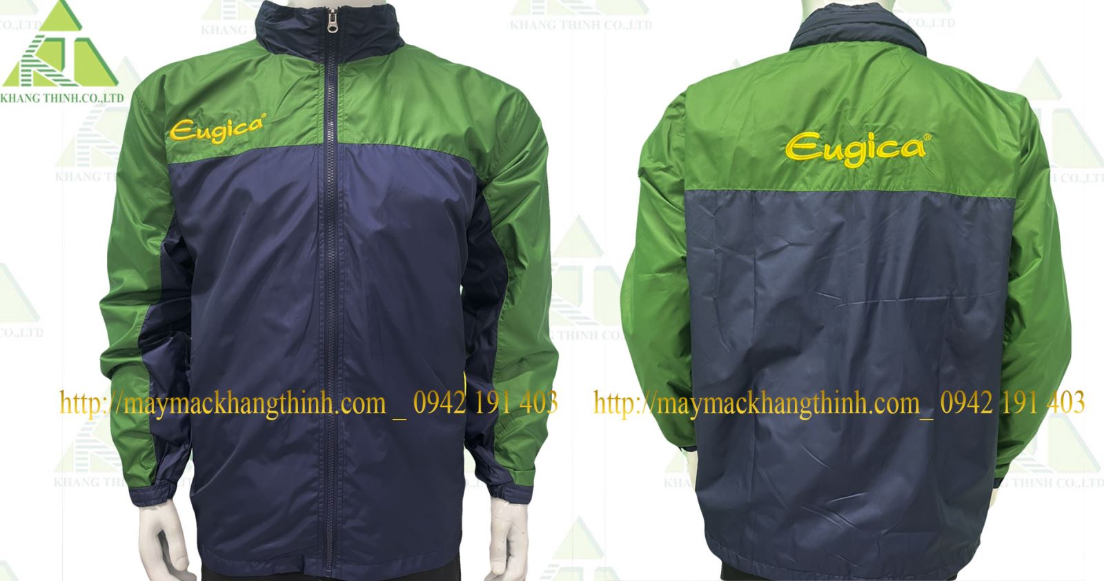 Áo khoác đồng phục vải dù chống thấm